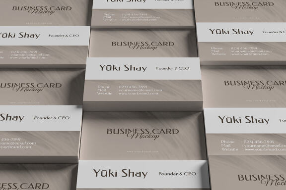 Minimalist Business Card - Free Mockup