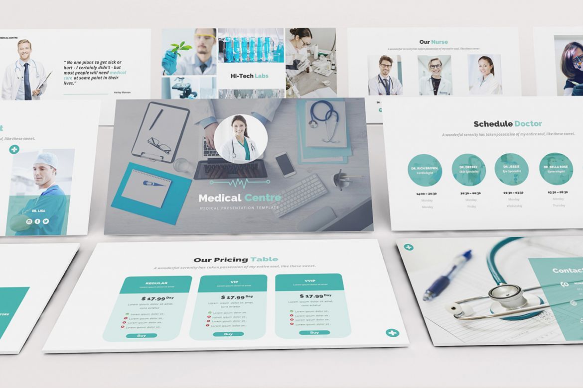 Medical Centre Keynote Presentation Template alternate