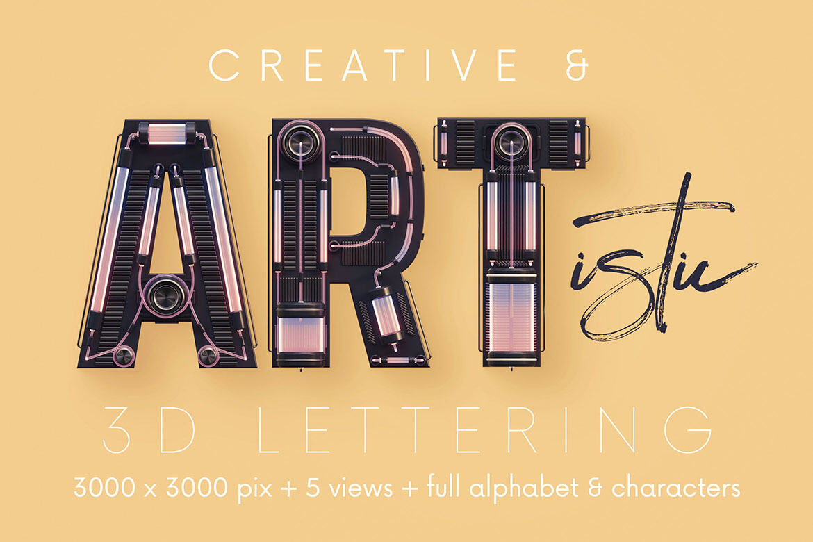 Future Science - Free 3D Lettering - view 4