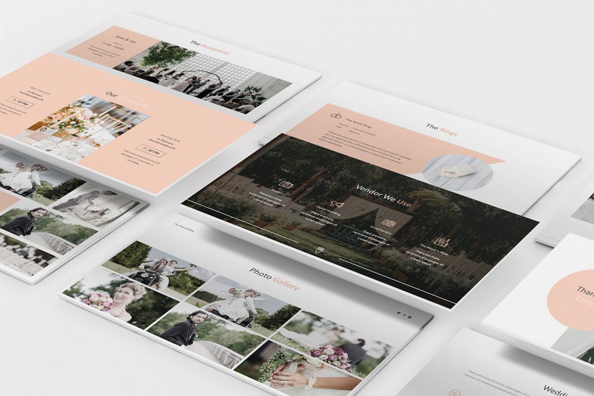 Wedding Powerpoint Presentation Template - view 7