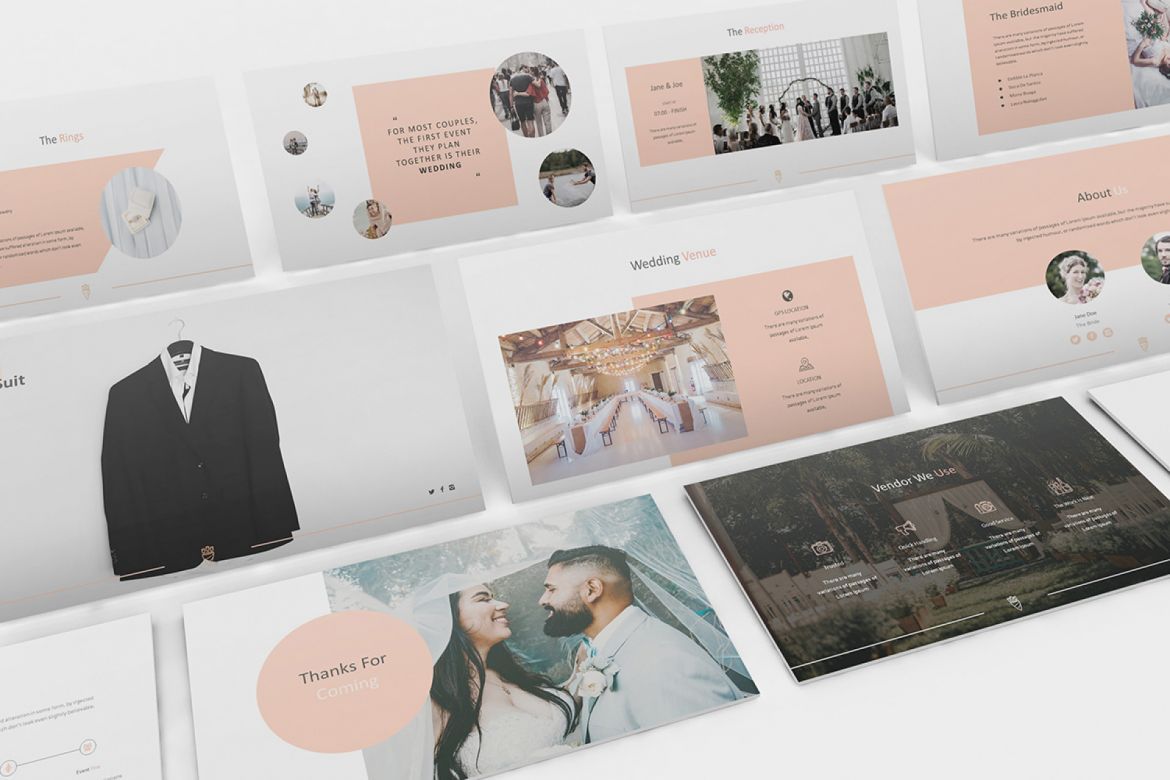 Wedding Powerpoint Presentation Template - view 2