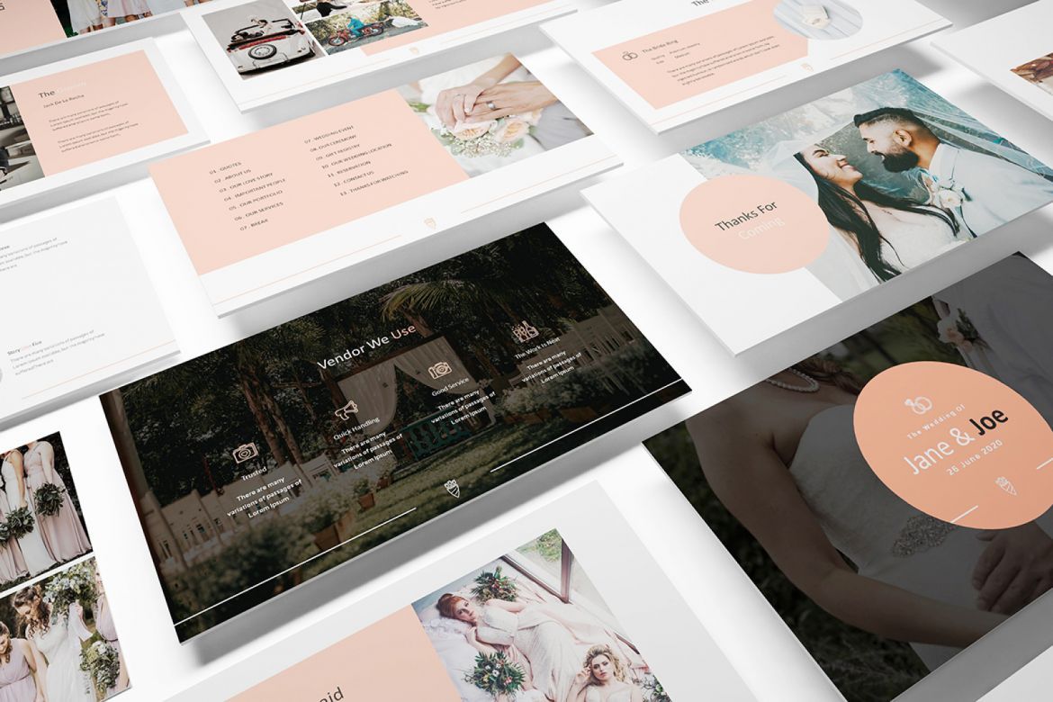 Wedding Google Slides Presentation Template - view 9