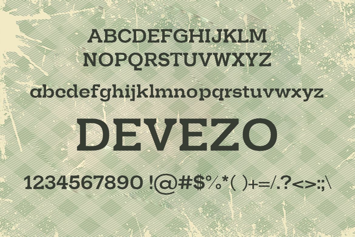 Devezo Serif Font - view 2