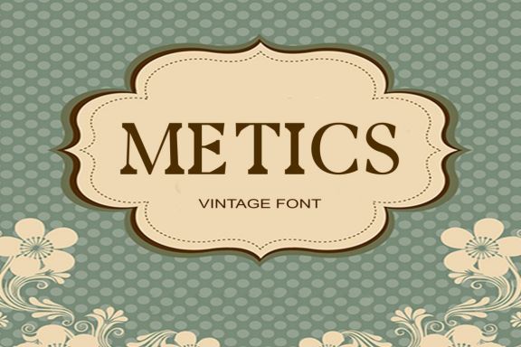 Metics Serif Font - view 1