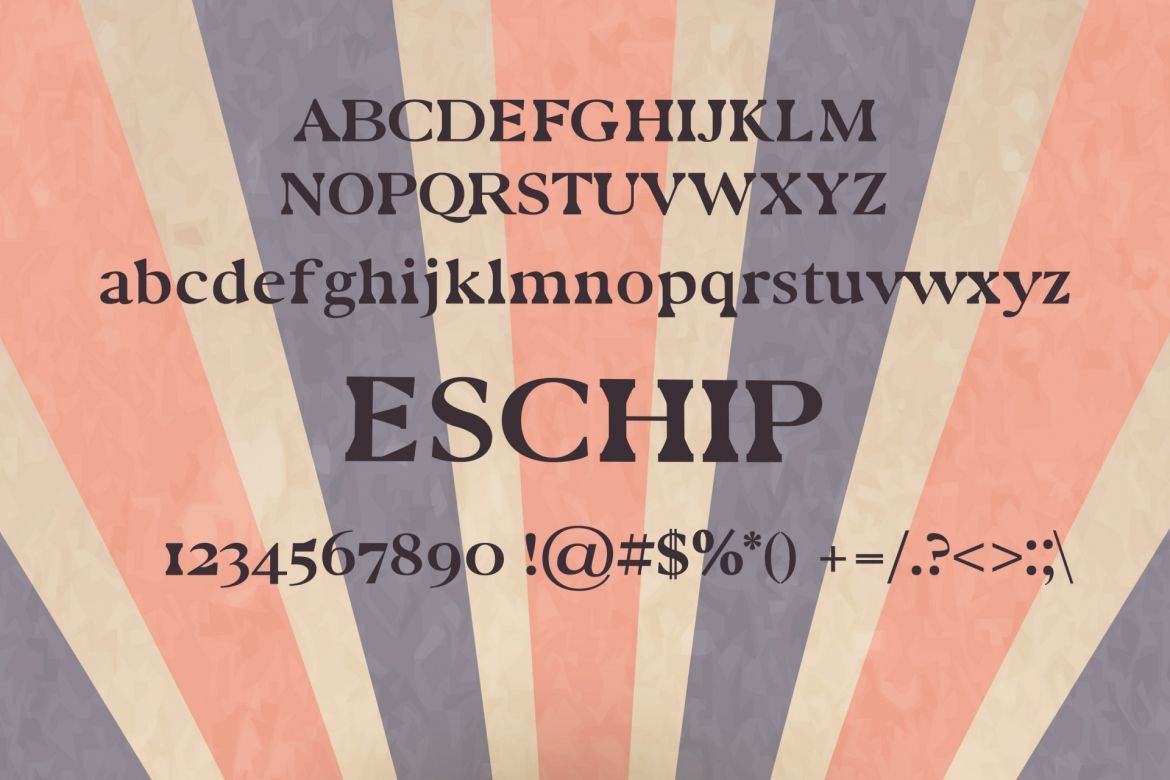 Eschip Serif Font - view 2