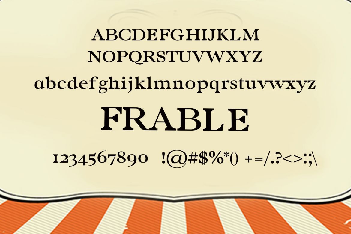 Frable Serif Font - view 2