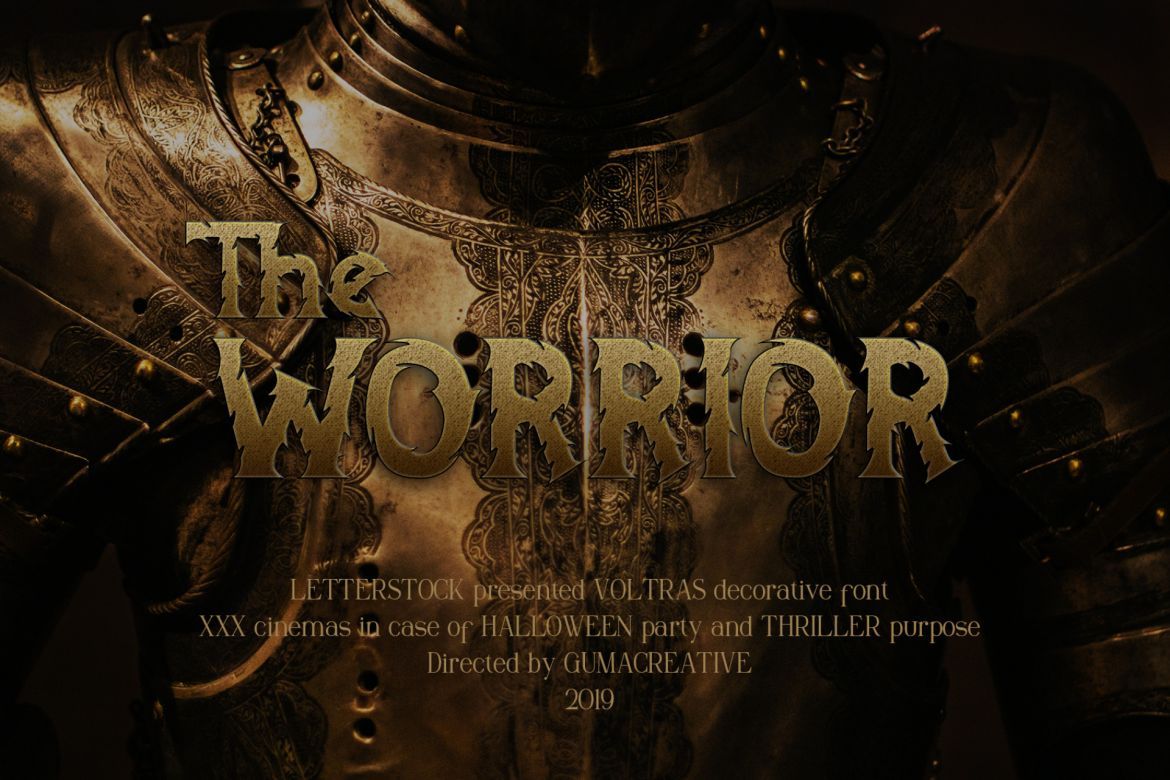 Voltras Decorative Font - view 3