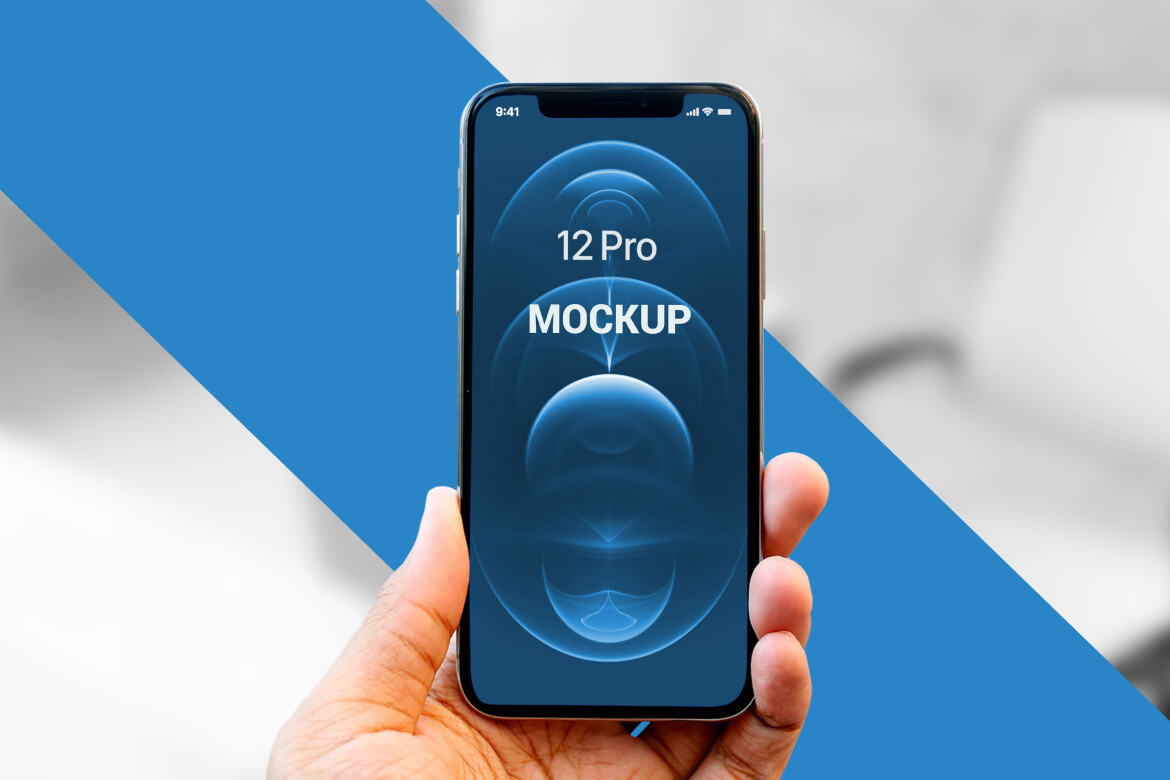 Holding iPhone 12 Pro in Hand - Free Mockup alternate
