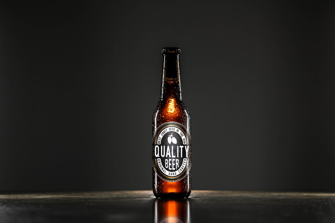 Beer Bottle - Free Mockup #02 - view 3