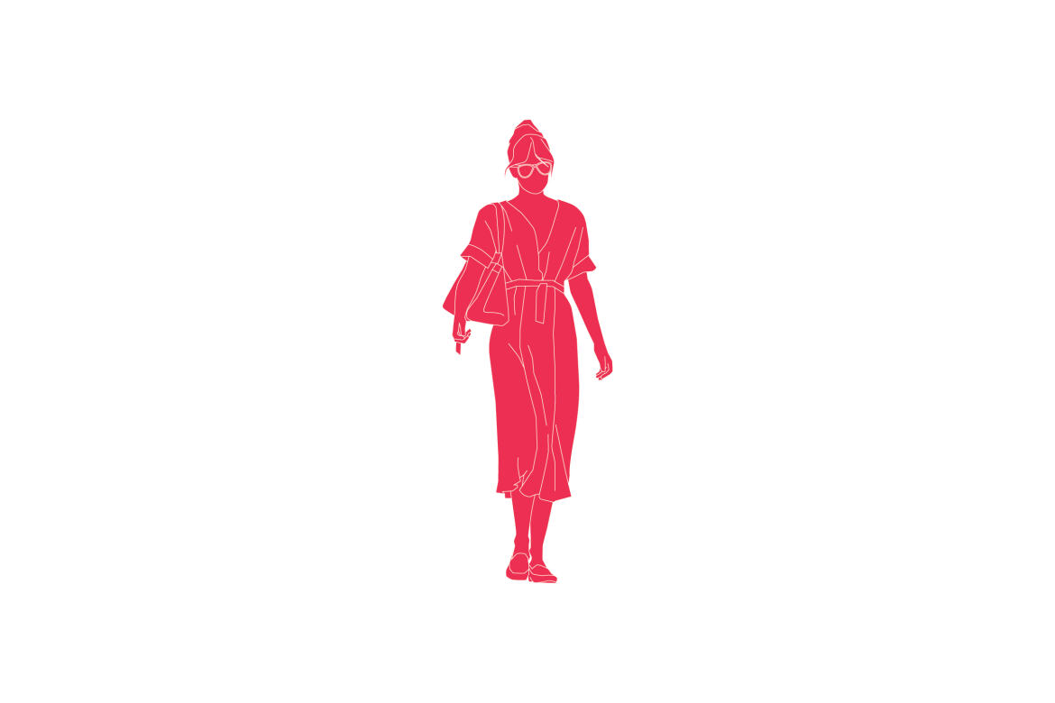 Free Vector illustration of elegant woman alternate