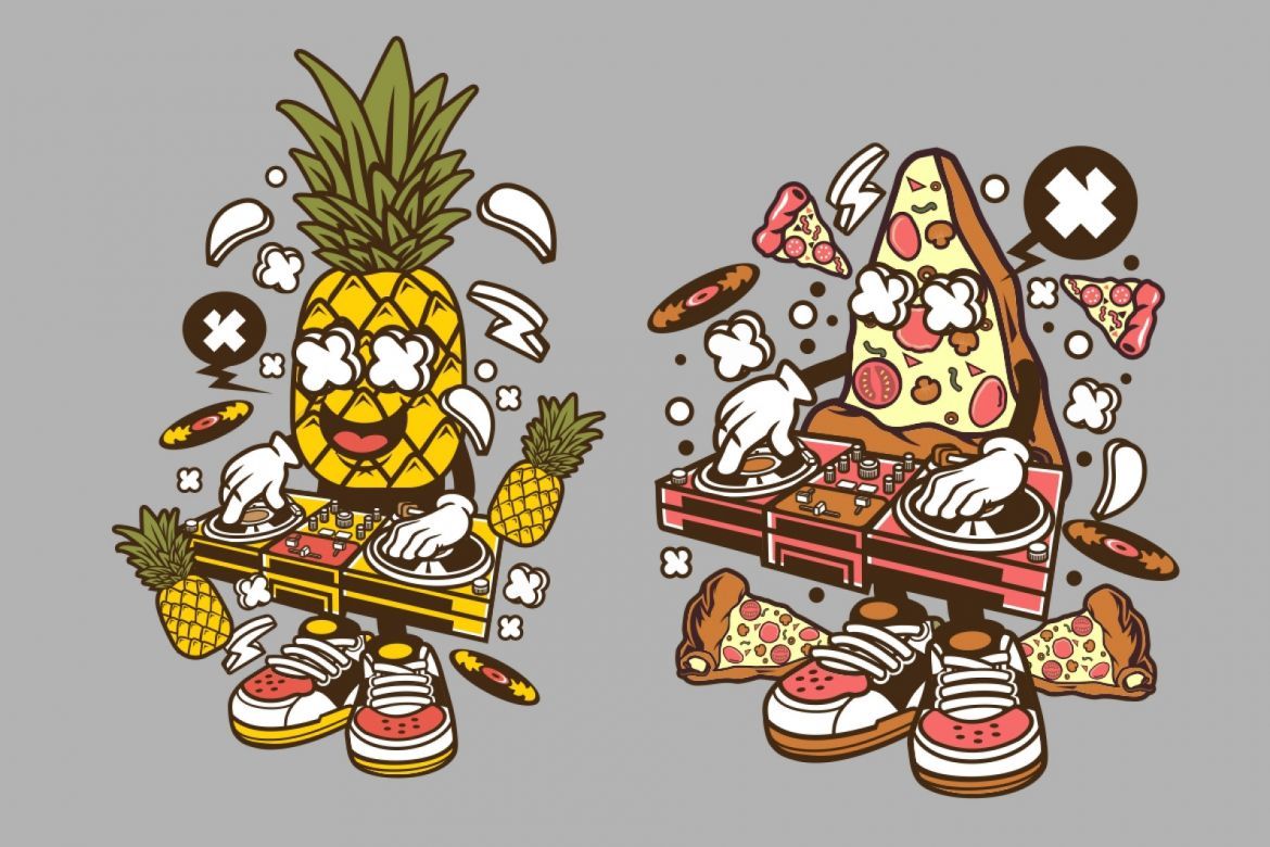 6 DJ Cartoon Character alternate