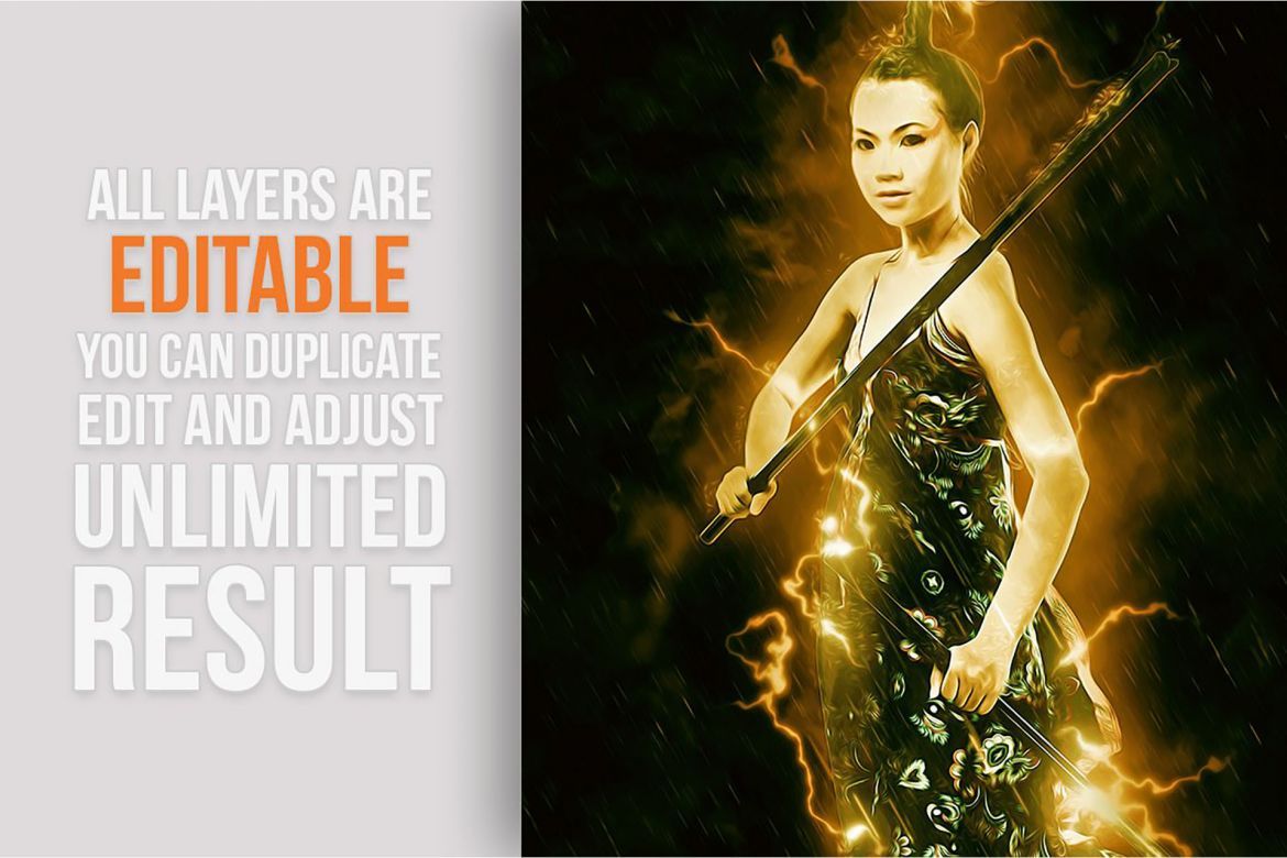 Lightning Photoshop Action - view 3