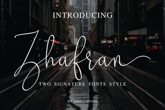 Zhafran - Signature Font - view 8