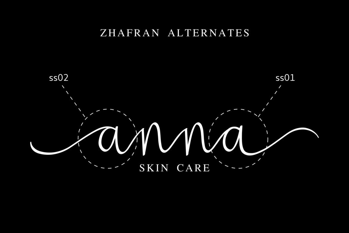 Zhafran - Signature Font - view 7