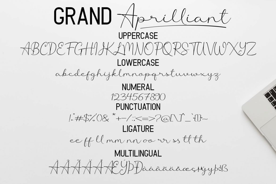 Grand Aprilliant -  Font Duo - view 8