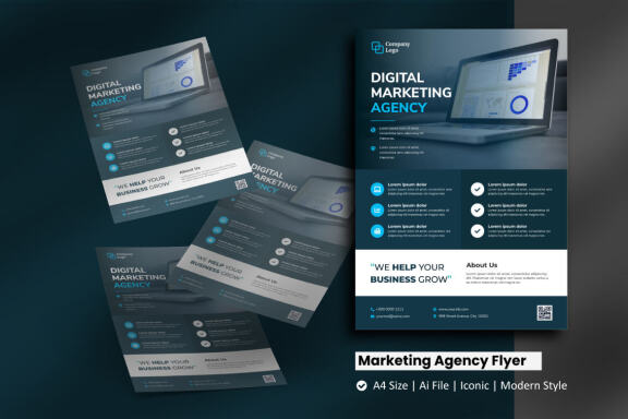 Digital Marketing Agency - Free Flyer Template