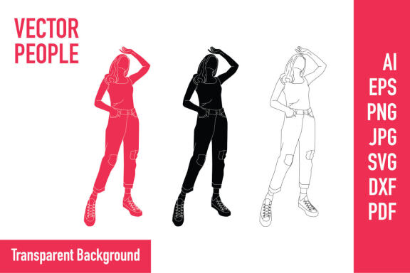 Free vector illustration of woman