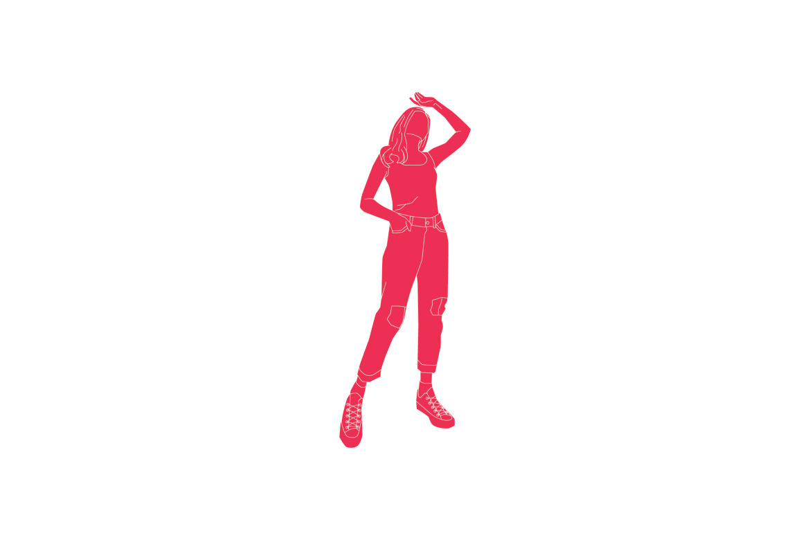 Free vector illustration of woman alternate