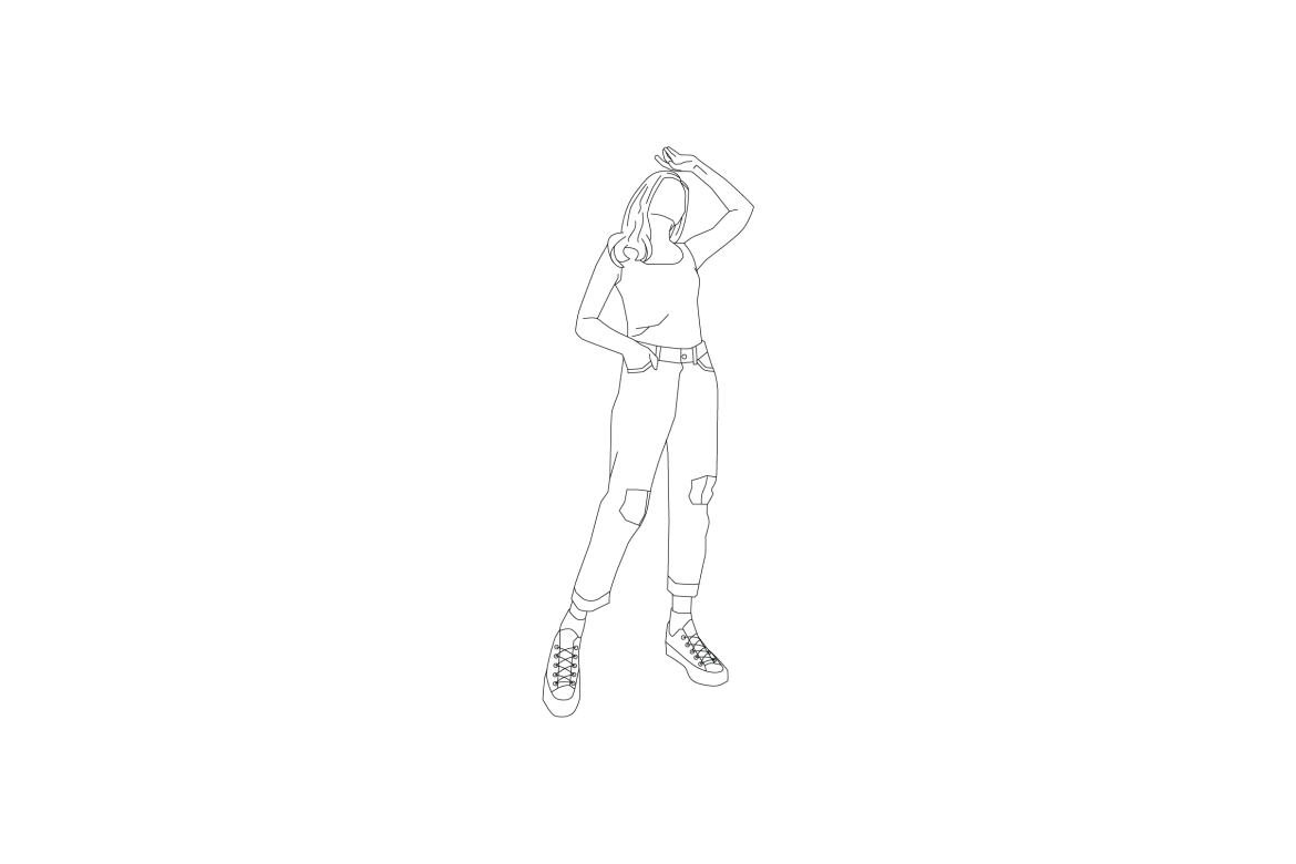 Free vector illustration of woman - view 4