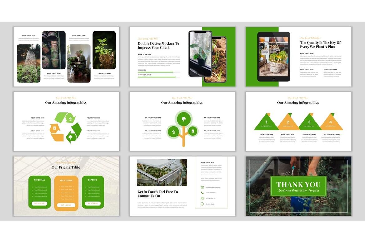 Gradaning - Free Gardening & Landscaping Google Slides Template - view 5