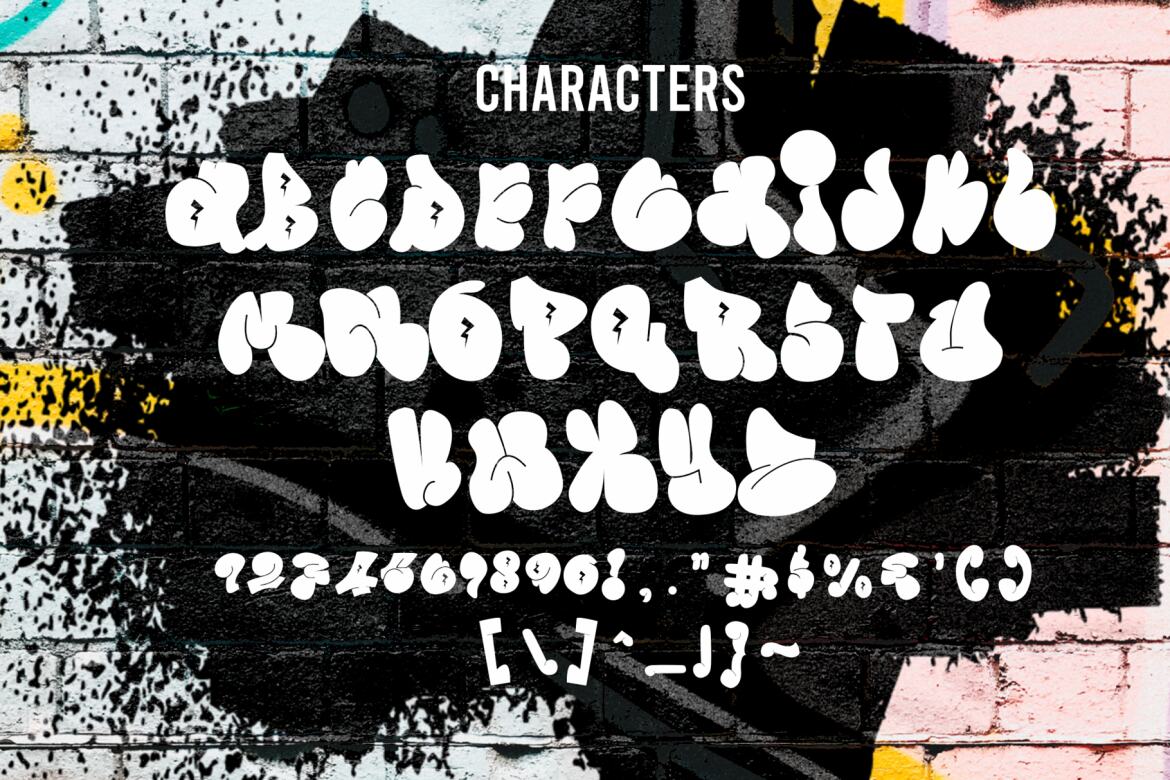 Wushand Graffiti - Free Font - view 7