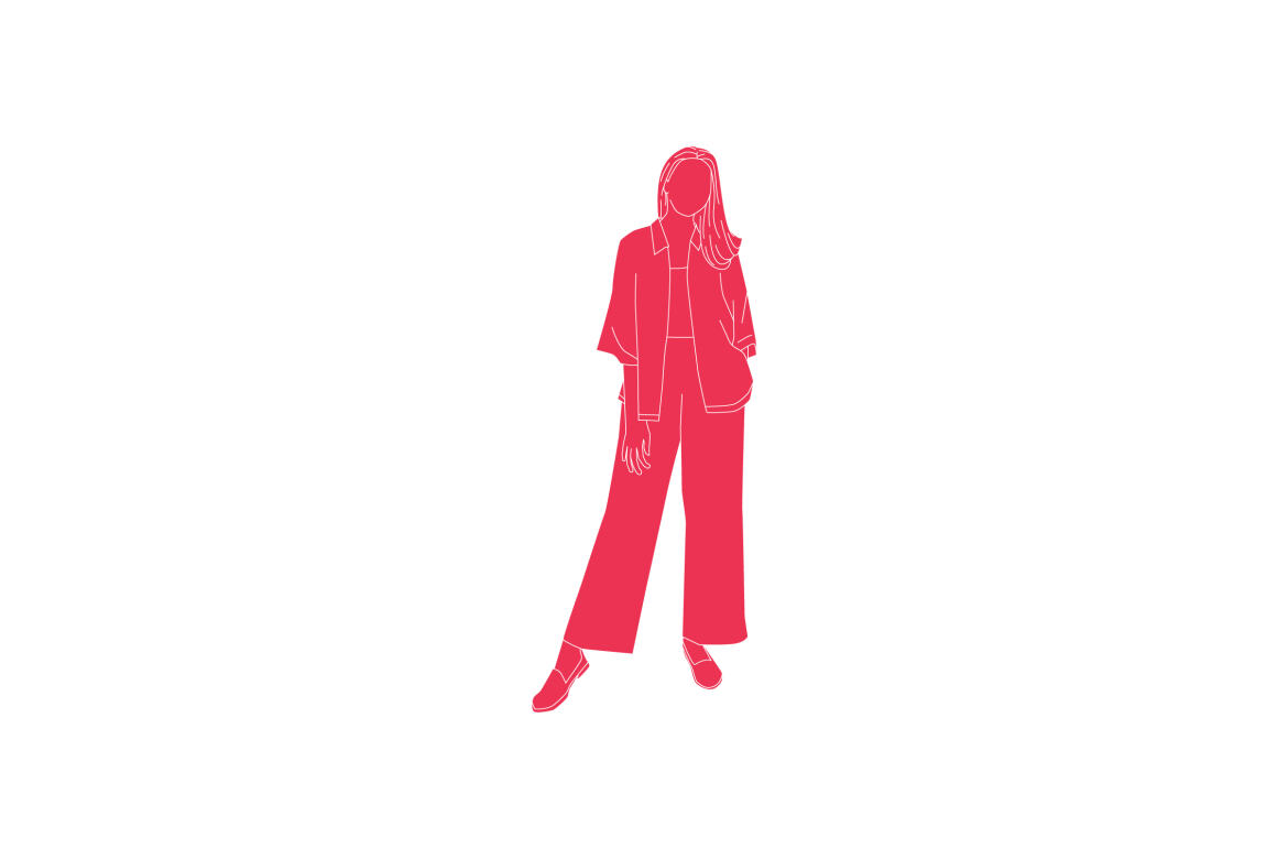 Free vector illustration - woman posing alternate