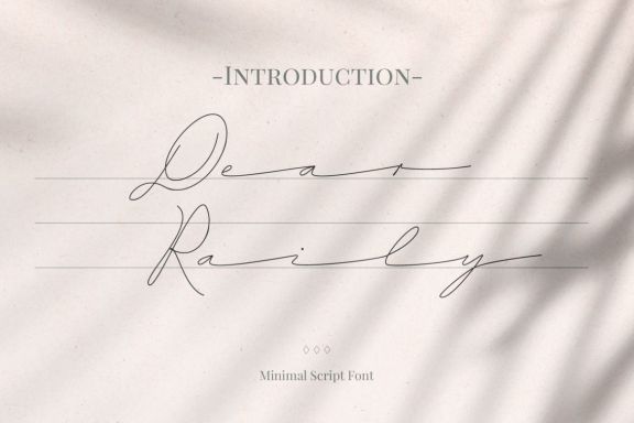 Dear Raily Minimal Font
