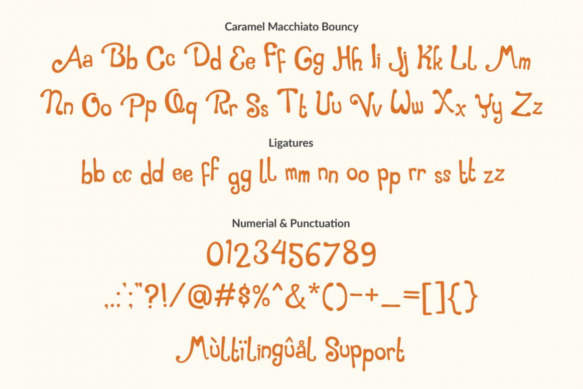 Caramel Macchiato Font - view 4