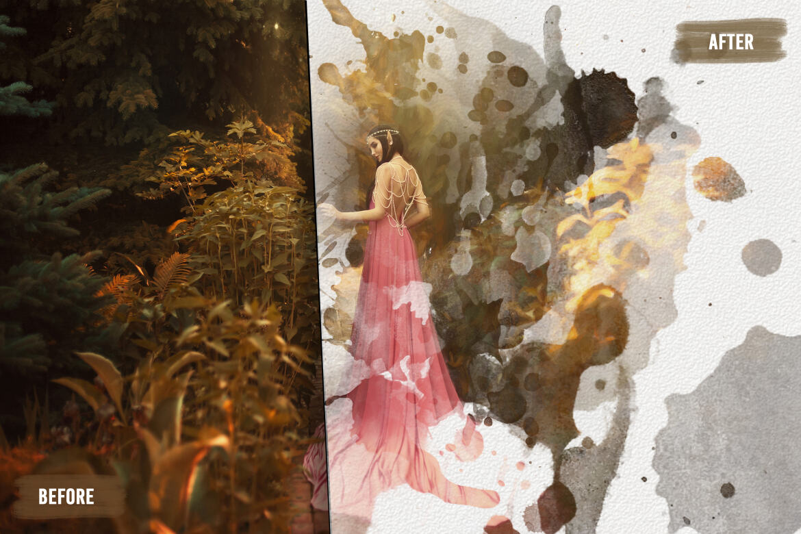 21 FREE Abstract Splash Brushes - Vol. 1 alternate