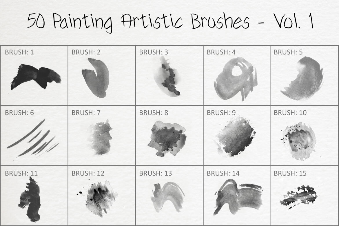 50 FREE Painting Artistic Brushes - Vol. 1 - view 3