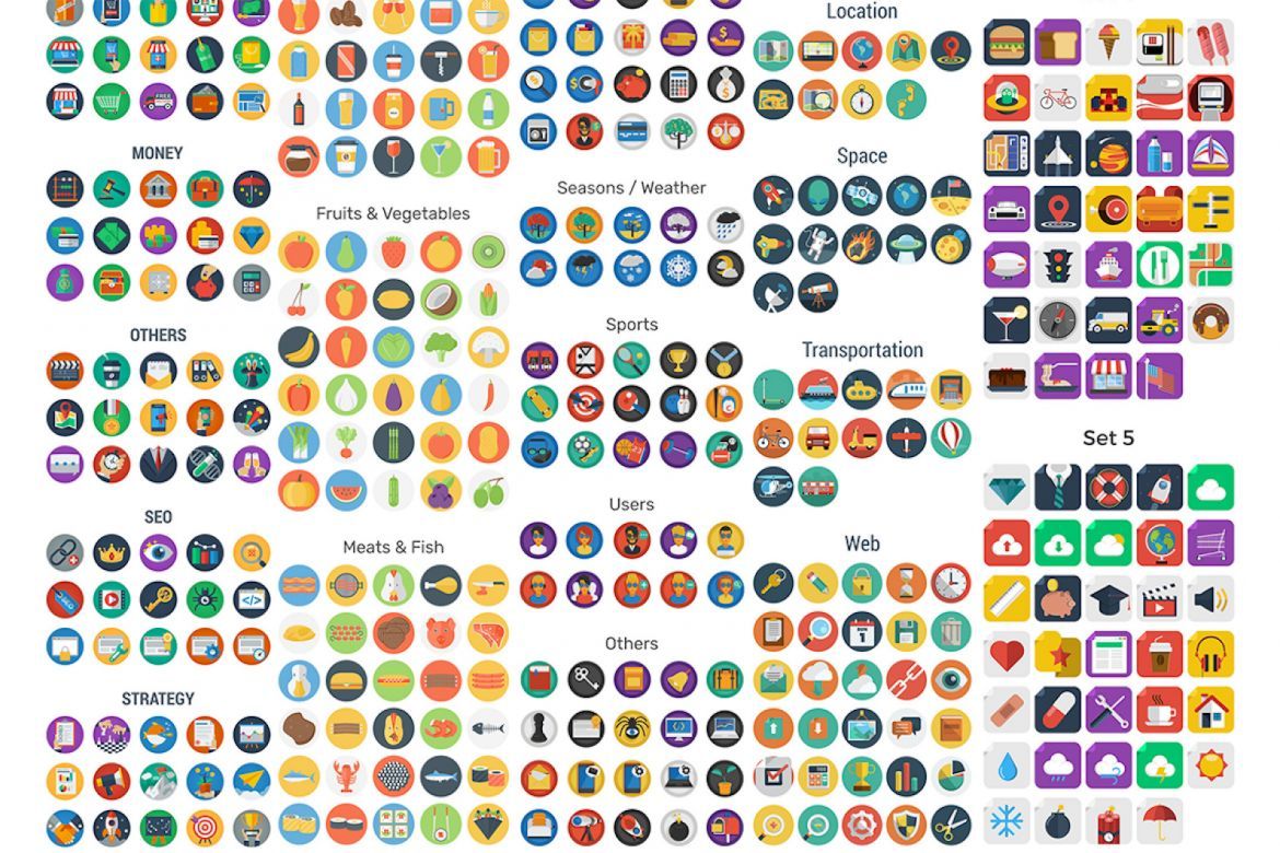 731 Flat Icons Bundle - view 2