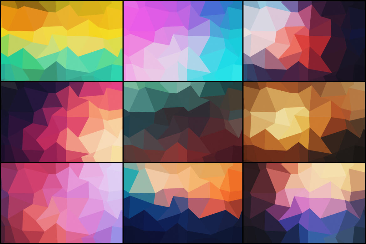 30 Free Abstract Polygon Backgrounds - Vol. 2 - view 3