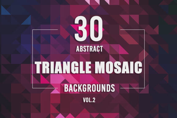 30 Free Abstract Triangle Mosaic Backgrounds - Vol. 2