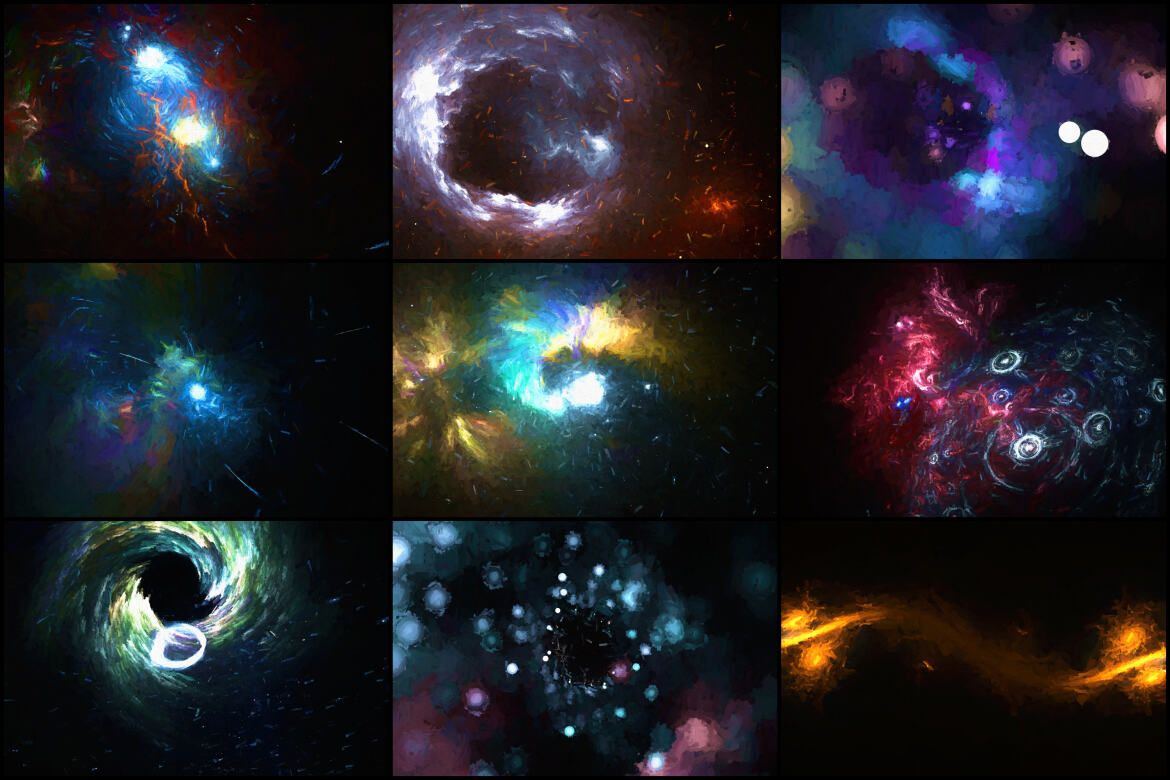 30 Free Edward Hopper Style Space Backgrounds - Vol.2 alt