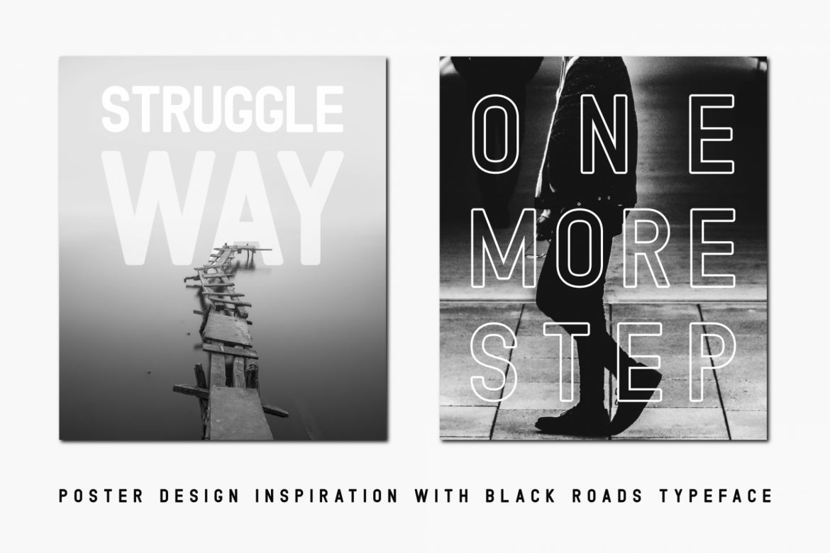 Black Roads Font Family - view 8