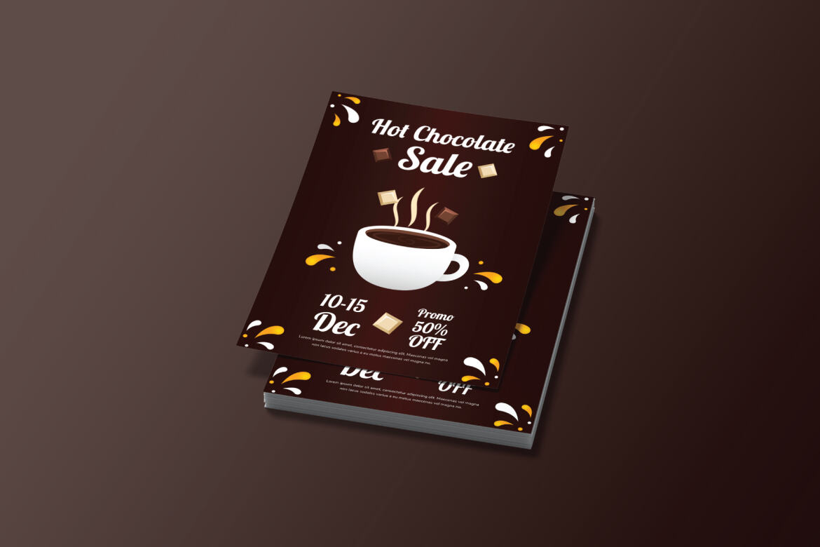 Hot Chocolate Promo Day - Free Flyer Template alternate