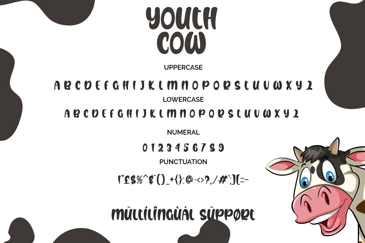 Youth Cow - Free Font - view 6