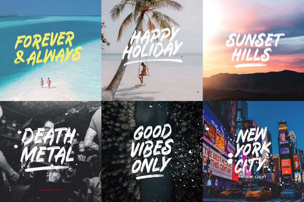 Tunnels Brush Font (Extras) - view 4