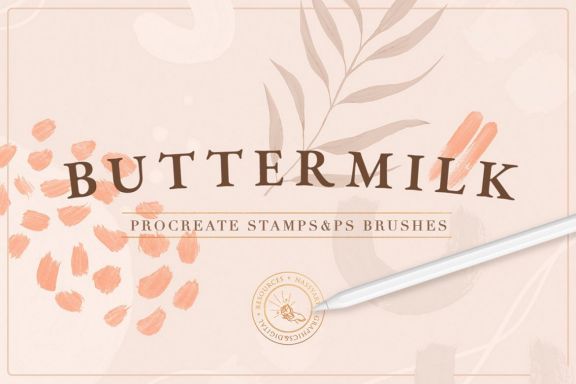 90 Procreate & PS Stamp Brushes