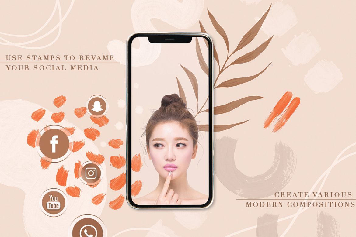 90 Procreate & PS Stamp Brushes - view 5