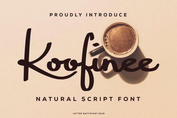 Koofinee - Natural Script Font