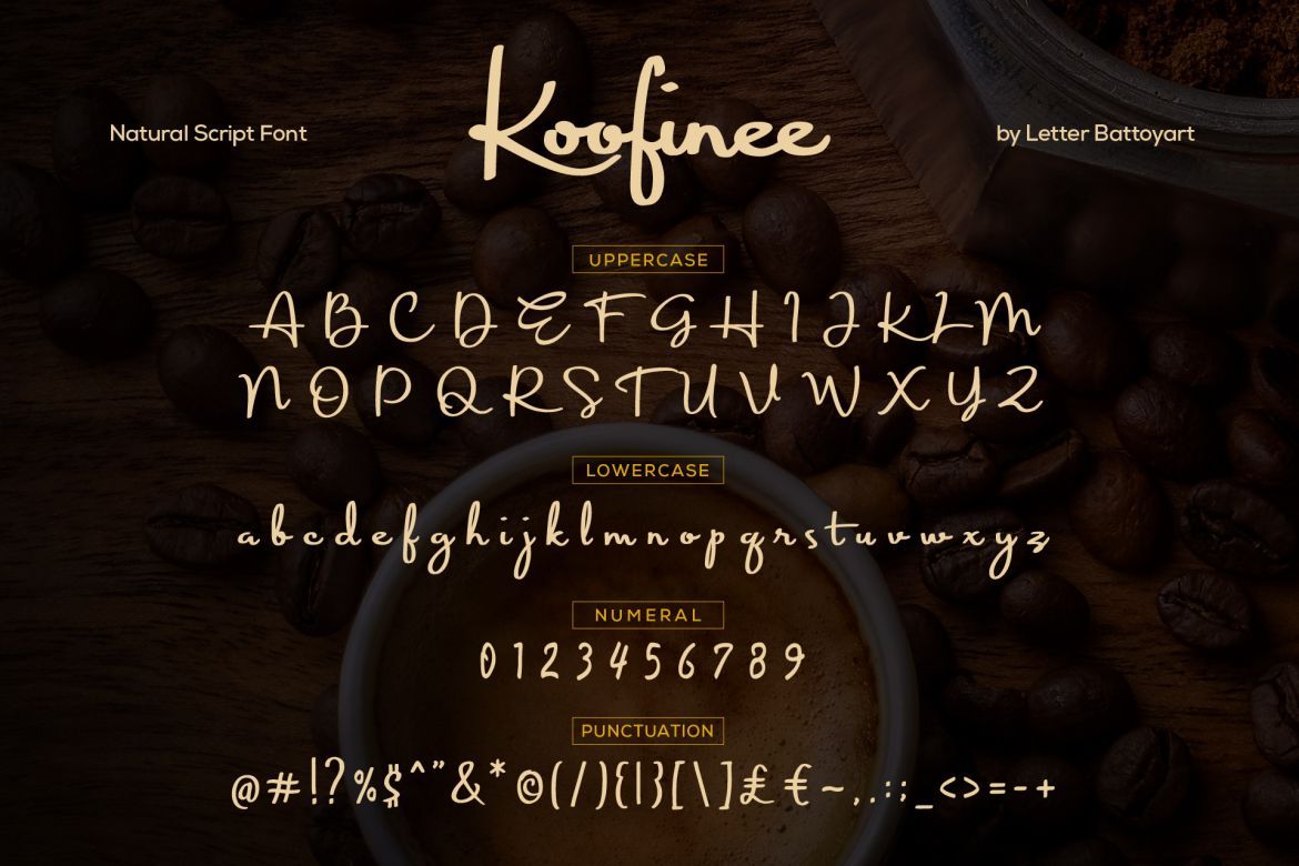 Koofinee - Natural Script Font - view 4