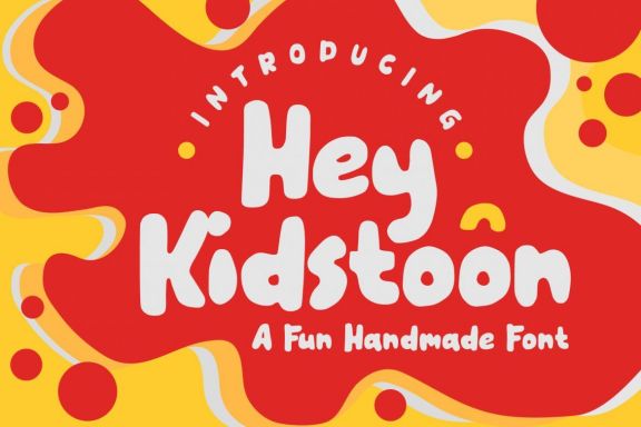 Hey Kidstoon - a fun handmade font