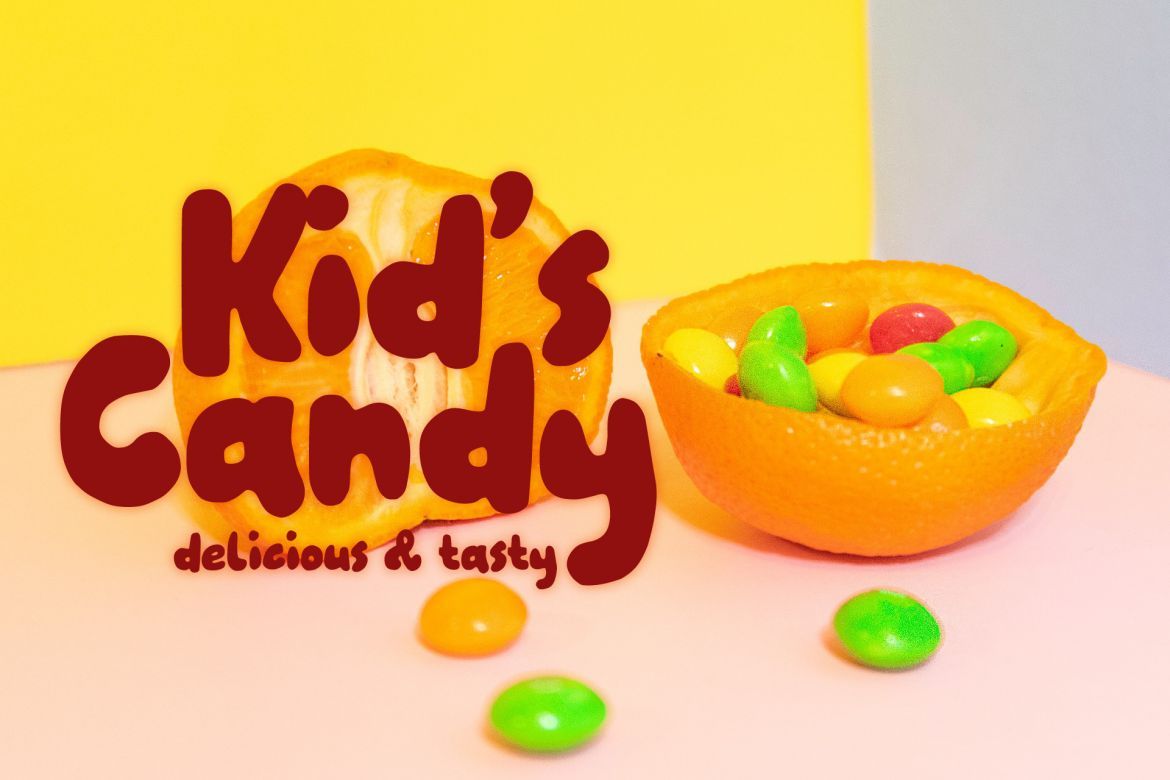 Hey Kidstoon - a fun handmade font - view 6