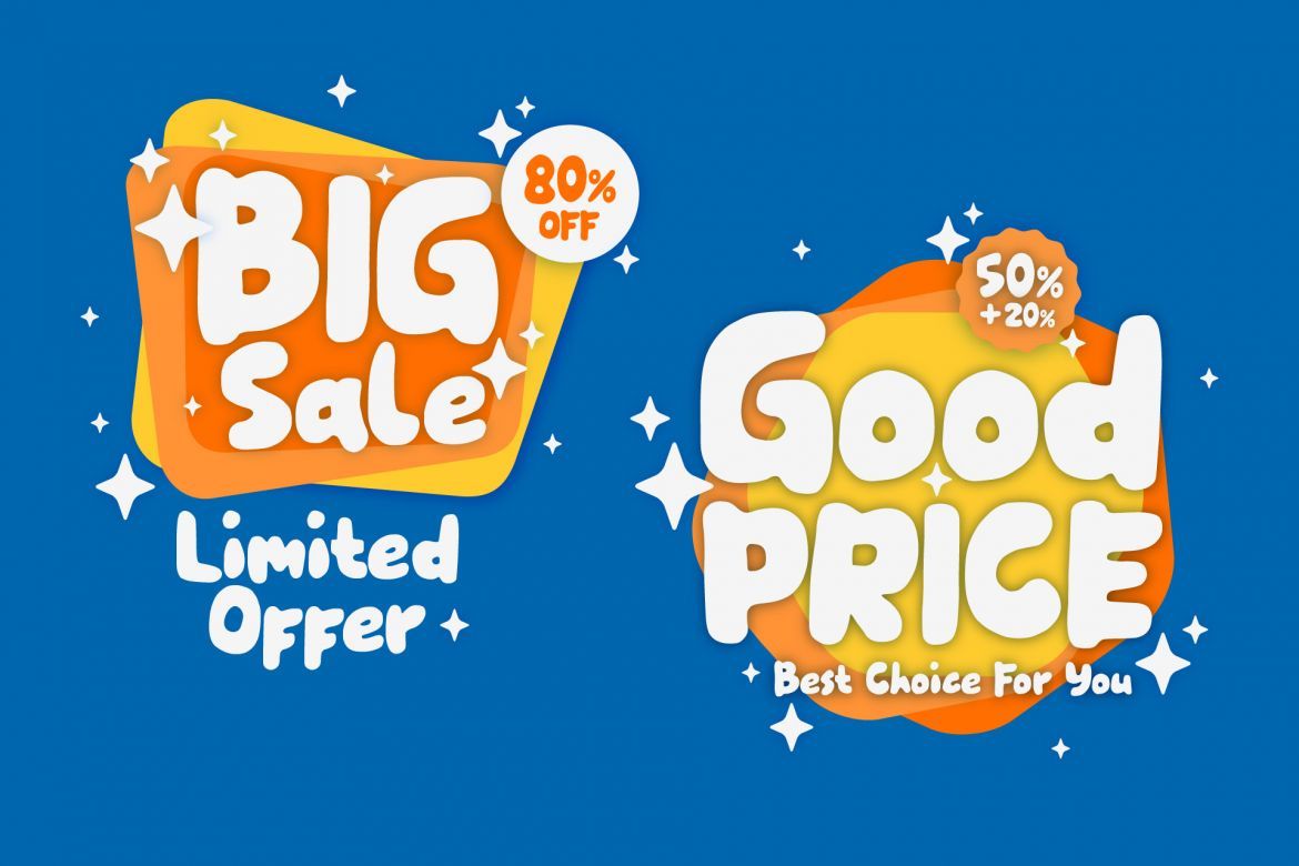 Hey Kidstoon - a fun handmade font - view 8