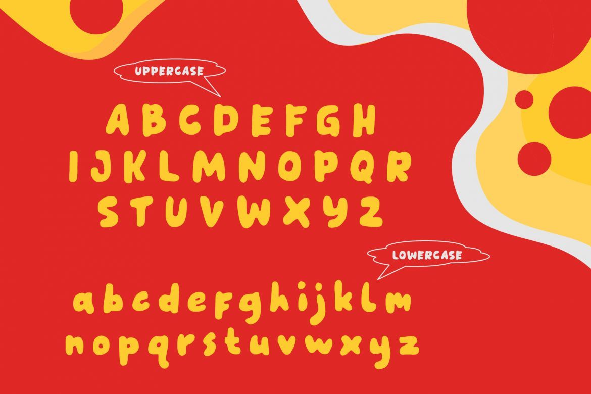Hey Kidstoon - a fun handmade font - view 9