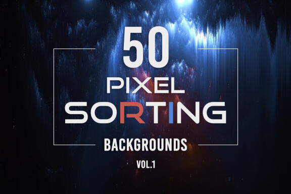 50 Pixel Sorting Free Backgrounds - Vol. 1