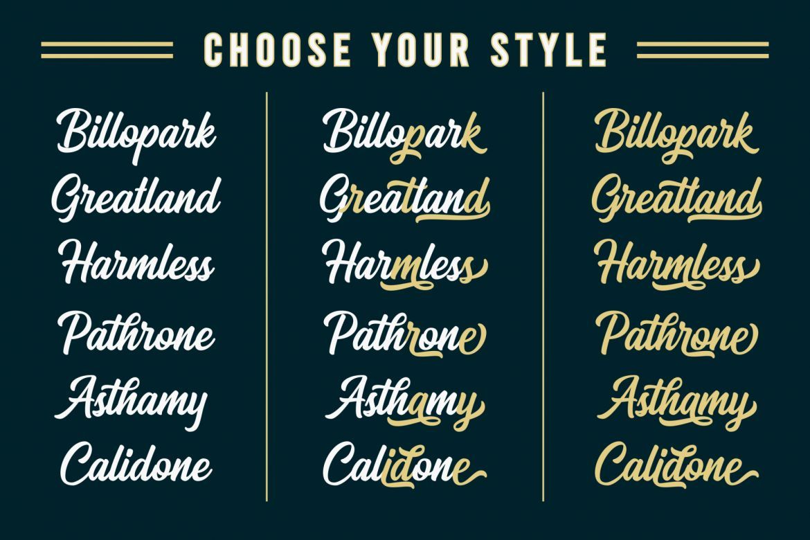 Arthein Retro Script - view 3