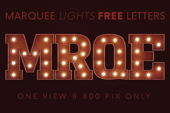 Marquee Lights - Free 3D Lettering