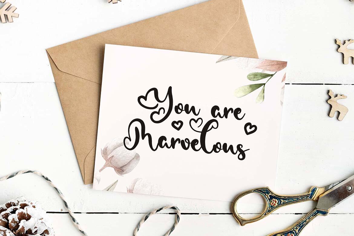 Gashyna Script - Free Font - view 6